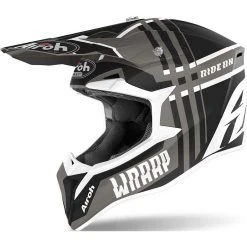 Casque De Moto Cross Enduro Airoh WRAAP Broken Anthracite Matt
