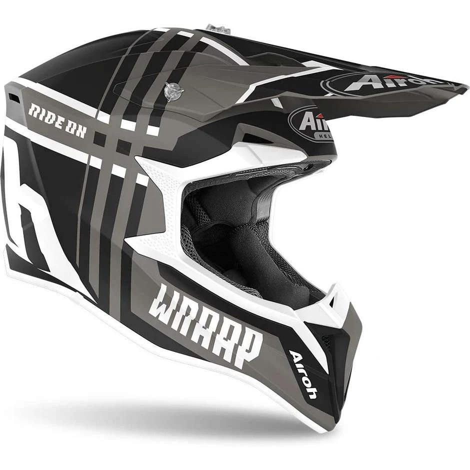 Casque De Moto Cross Enduro Airoh WRAAP Broken Anthracite Matt 4 Casque De Moto Cross Enduro Airoh WRAAP Broken Anthracite Matt – Image 2
