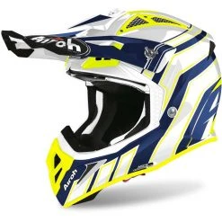 Casque De Moto Cross Enduro En Fibre Airoh AVIATOR ACE ART Glossy Blue