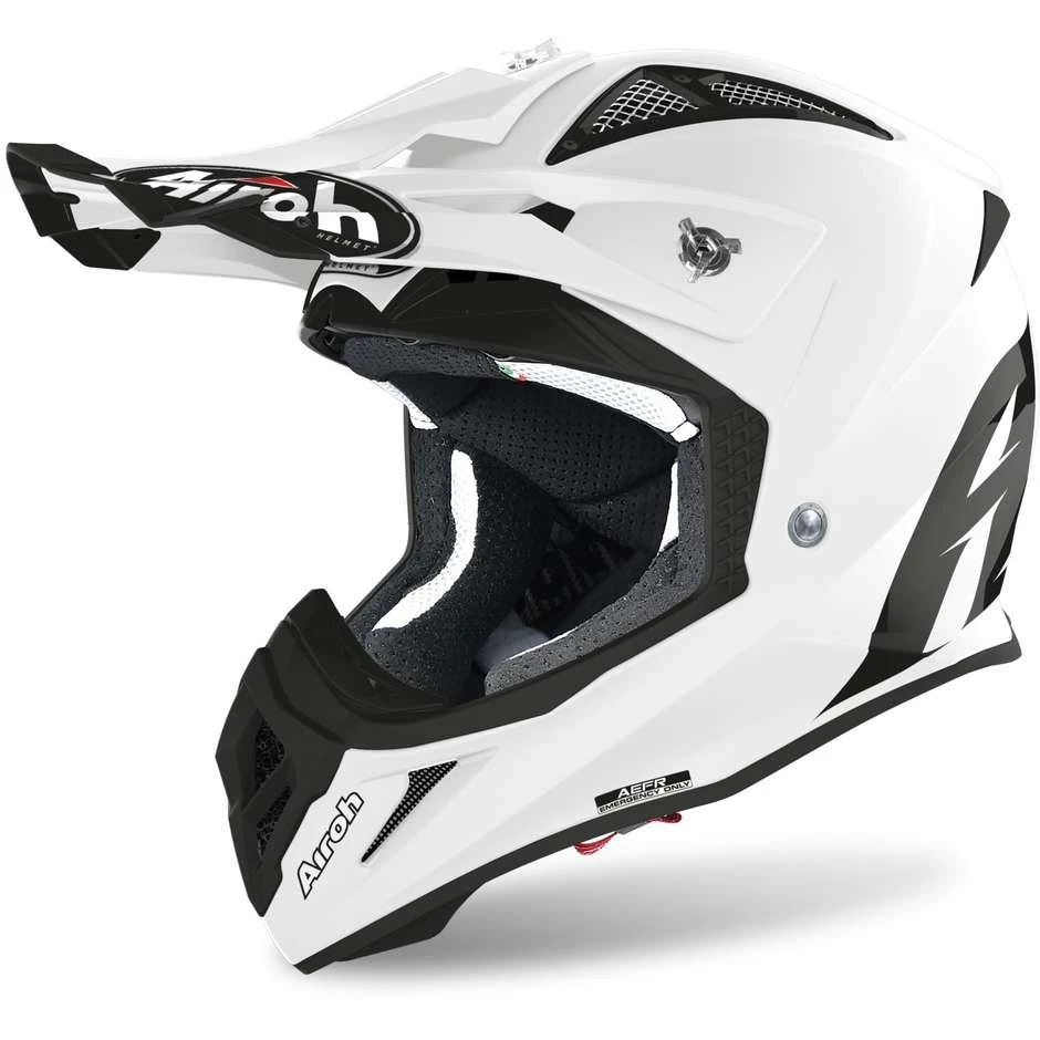 Casque De Moto Cross Enduro En Fibre Airoh AVIATOR ACE Blanc Brillant 3 Casque De Moto Cross Enduro En Fibre Airoh AVIATOR ACE Blanc Brillant