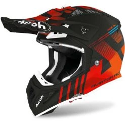 Casque De Moto Cross Enduro En Fibre Airoh AVIATOR ACE Nemesis Matt Orange