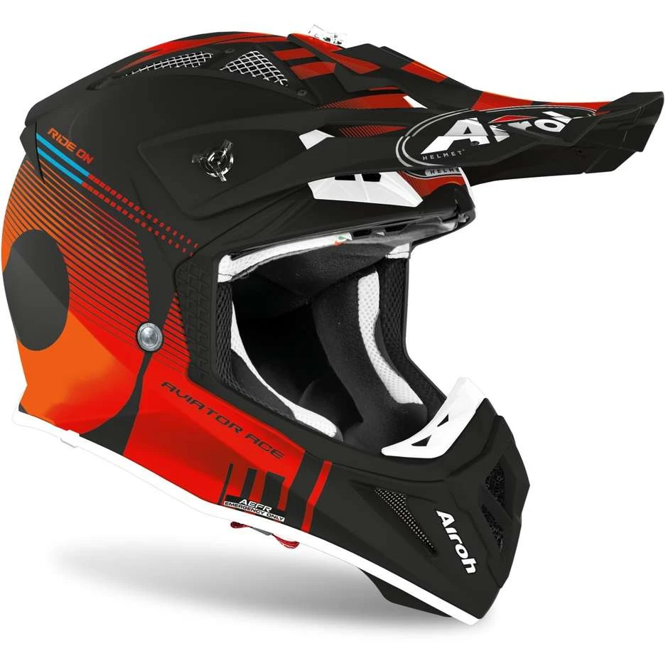 Casque De Moto Cross Enduro En Fibre Airoh AVIATOR ACE Nemesis Matt Orange 4 Casque De Moto Cross Enduro En Fibre Airoh AVIATOR ACE Nemesis Matt Orange – Image 2