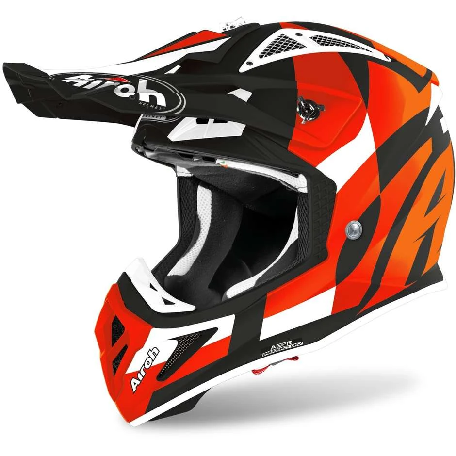 Casque De Moto Cross Enduro En Fibre Airoh AVIATOR ACE Trick Matt Orange 3 Casque De Moto Cross Enduro En Fibre Airoh AVIATOR ACE Trick Matt Orange