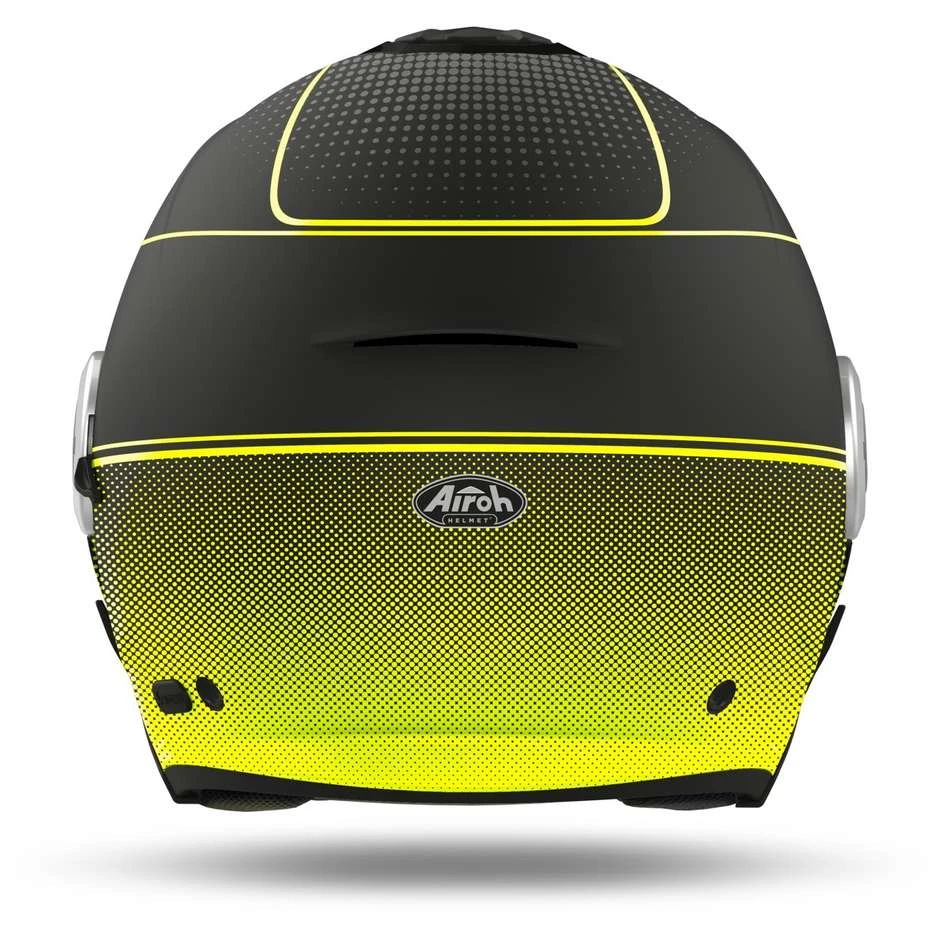 Casque De Moto Double Visière Jet Airoh HELIOS Map Matt Yellow 4 Casque De Moto Double Visière Jet Airoh HELIOS Map Matt Yellow – Image 2