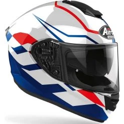 Casque De Moto Intégral à Double Visière Airoh ST 501 FROST Bleu Brillant Rouge -Airoh Soldes 2024 casque de moto integral a double visiere airoh st 501 frost bleu brillant rouge 132256