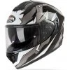 Casque De Moto Intégral Airoh ST 501 BIONIC Glossy White Chrome -Airoh Soldes 2024 casque de moto integral airoh st 501 bionic glossy white chrome 132260