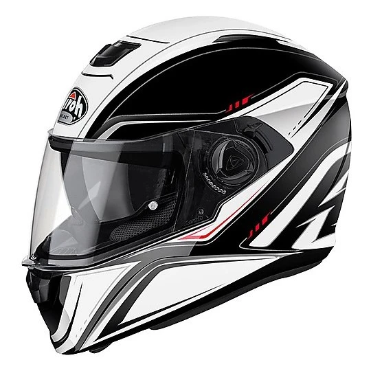 Casque De Moto Intégral Airoh Storm Double Visor Color White Sprinter 3 Casque De Moto Intégral Airoh Storm Double Visor Color White Sprinter