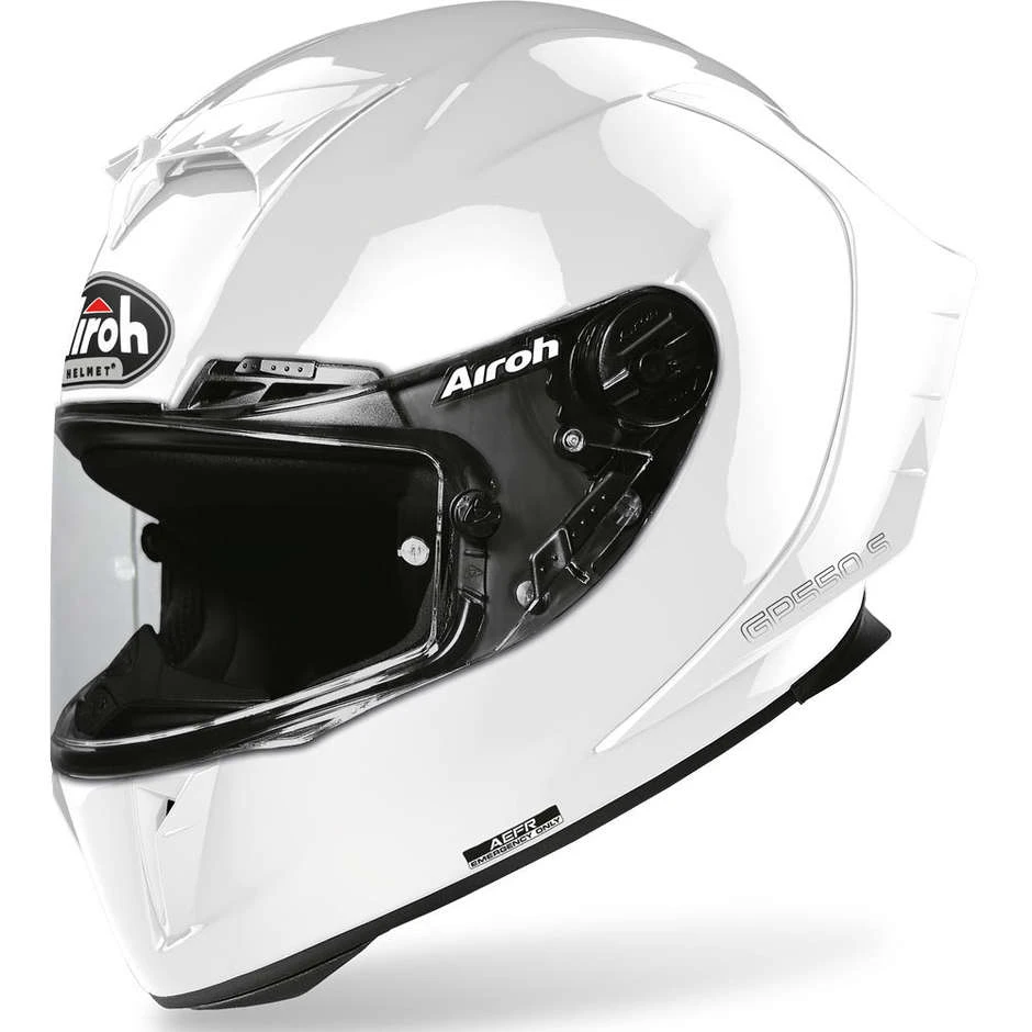 Casque De Moto Intégral En Fibre Airoh GP550 S Couleur Blanc Brillant 3 Casque De Moto Intégral En Fibre Airoh GP550 S Couleur Blanc Brillant