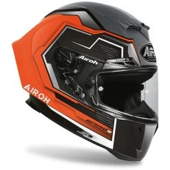 Casque De Moto Intégral En Fibre Airoh GP550 S Rush Matt Fluo Orange -Airoh Soldes 2024 casque de moto integral en fibre airoh gp550 s rush matt fluo orange 132003