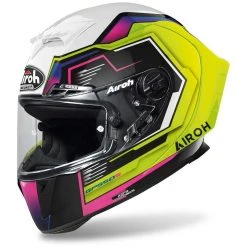 Casque De Moto Intégral En Fibre Airoh GP550 S Rush Multicolor