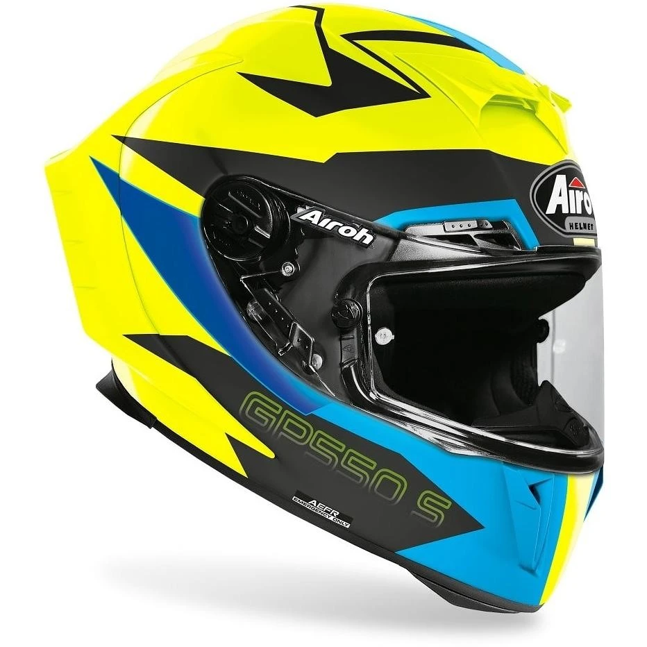 Casque De Moto Intégral En Fibre Airoh GP550 S Vektor Bleu Mat 4 Casque De Moto Intégral En Fibre Airoh GP550 S Vektor Bleu Mat – Image 2