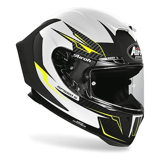 Casque De Moto Intégral En Fibre Airoh GP550 S Venom Matt White 4 Casque De Moto Intégral En Fibre Airoh GP550 S Venom Matt White – Image 2