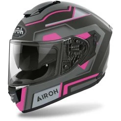 Casque De Moto Intégral En Fibre Airoh ST 501 Carré Rose Mat