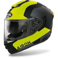 Casque De Moto Intégral En Fibre Airoh ST 501 Dock Jaune Mat