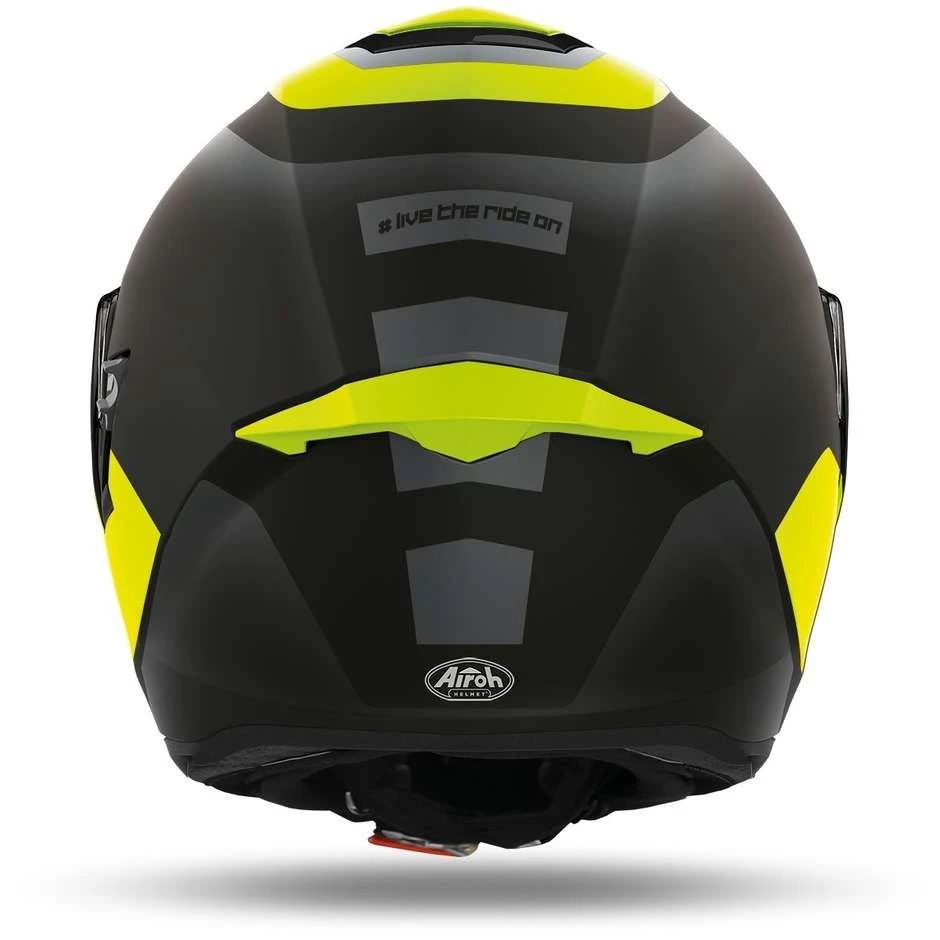 Casque De Moto Intégral En Fibre Airoh ST 501 Dock Jaune Mat 4 Casque De Moto Intégral En Fibre Airoh ST 501 Dock Jaune Mat – Image 2