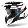 Casque De Moto Intégral On-Off Touring Airoh COMMANDER Skill Glossy White