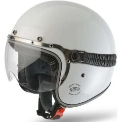 Casque De Moto Jet Custom Airoh Garage Color Glossy White