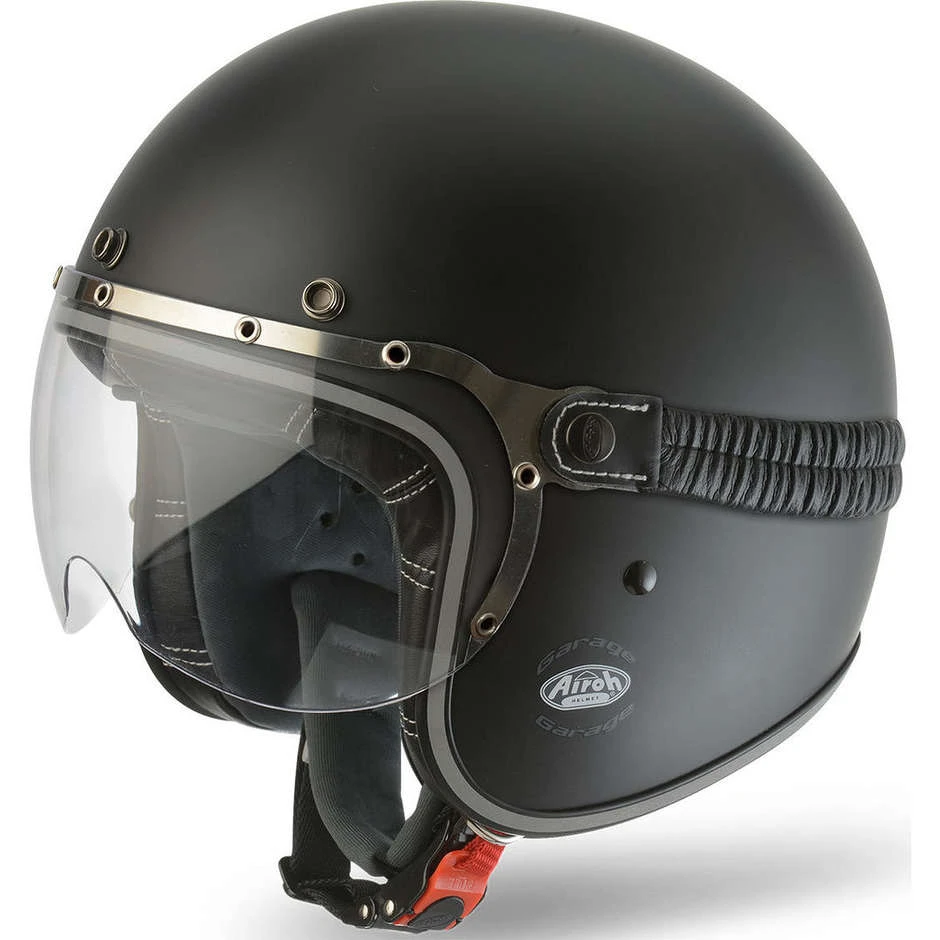 Casque De Moto Jet Custom Airoh Garage Color Matt Black 3 Casque De Moto Jet Custom Airoh Garage Color Matt Black
