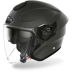 Casque De Moto Jet In HPC Double Visor Airoh H.20 Couleur Matt Dark Grey