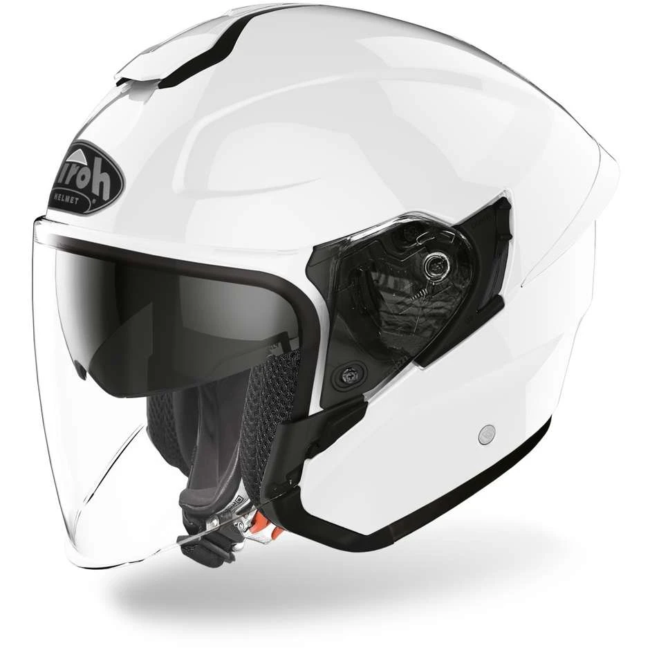 Casque De Moto Jet In HPC Double Visor Airoh H.20 Gloss White Color 3 Casque De Moto Jet In HPC Double Visor Airoh H.20 Gloss White Color