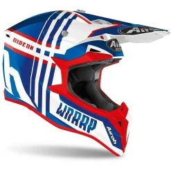 Casque Enfant Moto Cross Enduro Airoh WRAAP YOUTH Broaken Bleu Rouge Brillant -Airoh Soldes 2024 casque enfant moto cross enduro airoh wraap youth broaken bleu rouge brillant 103500