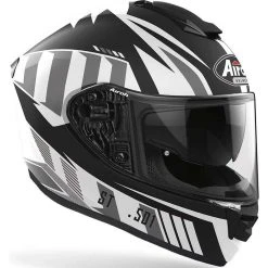 Casque Intégral Double Visière Moto Airoh ST 501 BLADE Matt White -Airoh Soldes 2024 casque integral double visiere moto airoh st 501 blade matt white 132249