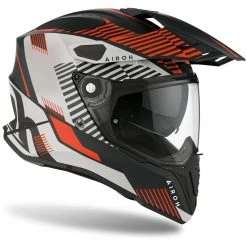 Casque Intégral Moto On-Off Touring Airoh COMMANDER Boost Orange Mat -Airoh Soldes 2024 casque integral moto on off touring airoh commander boost orange mat 131916