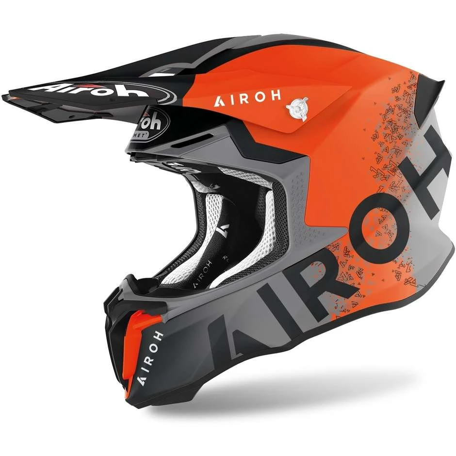 Casque Moto Cross Enduro Airoh TWIST 2.0 Bit Orange Mat 3 Casque Moto Cross Enduro Airoh TWIST 2.0 Bit Orange Mat