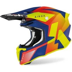 Casque Moto Cross Enduro Airoh TWIST 2.0 Lift Bleu Mat
