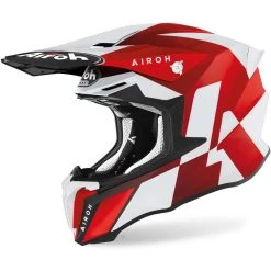 Casque Moto Cross Enduro Airoh TWIST 2.0 Lift Rouge Mat