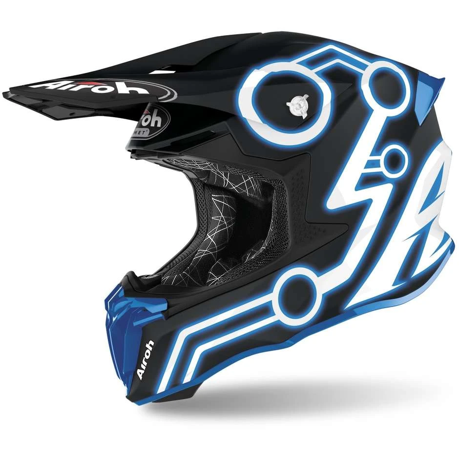 Casque Moto Cross Enduro Airoh TWIST 2.0 Neon Matt Blue 3 Casque Moto Cross Enduro Airoh TWIST 2.0 Neon Matt Blue