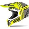 Casque Moto Cross Enduro Airoh WRAAP Broken Matt Yellow -Airoh Soldes 2024 casque moto cross enduro airoh wraap broken matt yellow 132328