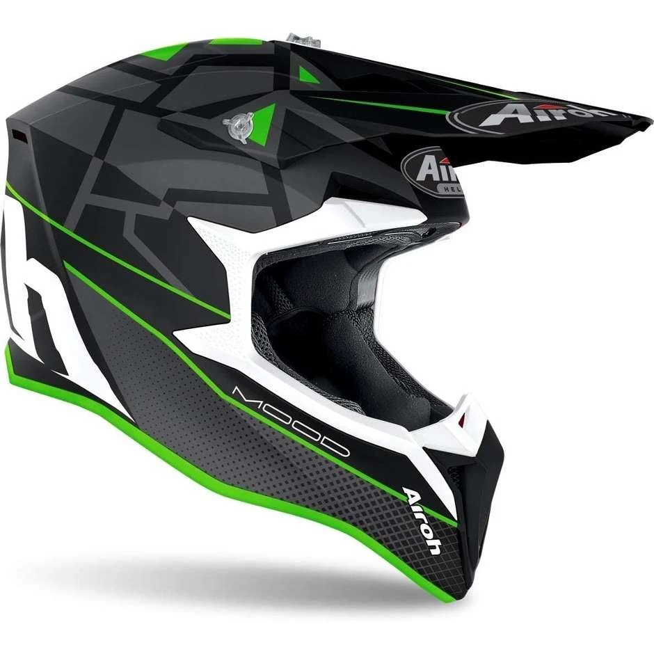 Casque Moto Cross Enduro Airoh WRAAP Mood Vert Mat 4 Casque Moto Cross Enduro Airoh WRAAP Mood Vert Mat – Image 2