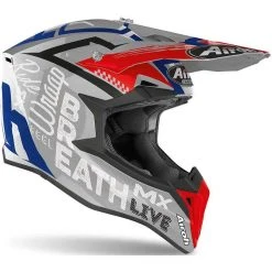 Casque Moto Cross Enduro Airoh WRAAP Street Glossy Metal Grey -Airoh Soldes 2024 casque moto cross enduro airoh wraap street glossy metal grey 132333