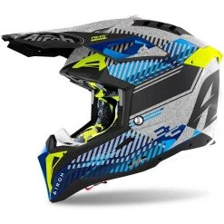 Gazebo Parts Direct Sales Store 13 Casque Moto Cross Enduro En Fibre HPC Airoh AVIATOR 3 Wave Glossy Grey Chrome