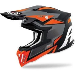 Casque Moto Cross Enduro En Fibre HPC Airoh STRYCKER Axe Mat Orange