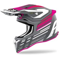 Casque Moto Cross Enduro En Fibre HPC Airoh STRYCKER Shaded Matt Pink