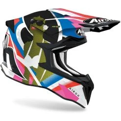 Casque Moto Cross Enduro En Fibre HPC Airoh STRYCKER Voir Brillant -Airoh Soldes 2024 casque moto cross enduro en fibre hpc airoh strycker voir brillant 132042