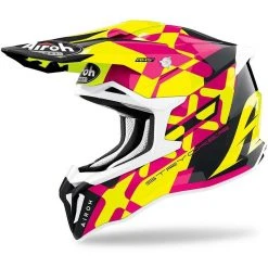 Casque Moto Cross Enduro En Fibre HPC Airoh STRYCKER XXX Glossy Pink
