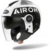 Casque Moto Jet Double Visière Airoh HELIOS Up Blanc Brillant -Airoh Soldes 2024 casque moto jet double visiere airoh helios up blanc brillant 132010