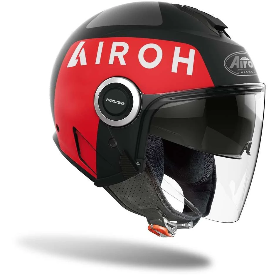 Casque Moto Jet Double Visière Airoh HELIOS Up Noir Mat 4 Casque Moto Jet Double Visière Airoh HELIOS Up Noir Mat – Image 2