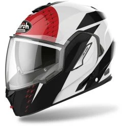 Casque Moto Modulaire Double Homologation P/J Airoh REV 19 Plomb Brillant Rouge -Airoh Soldes 2024 casque moto modulaire double homologation p j airoh rev 19 plomb brillant rouge 132047