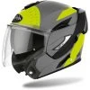 Casque Moto Modulaire Double Homologation P/J Airoh REV 19 Plomb Jaune Mat -Airoh Soldes 2024 casque moto modulaire double homologation p j airoh rev 19 plomb jaune mat 132044