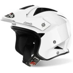 Casque Moto Trial Tout Terrain Airoh TRR S Color Glossy White