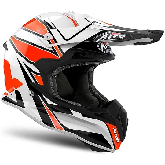 Cross Enduro Casque De Moto Airoh Terminator Open Vision Shock Orange Glossy White 6 Cross Enduro Casque De Moto Airoh Terminator Open Vision Shock Orange Glossy White – Image 4