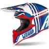 Cross Enduro Casque De Moto Airoh WRAAP Broken Blue Glossy Red