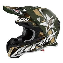Airoh Cross Enduro Casque De Moto Terminator 2.1 Couleur Ground Green Matt
